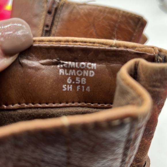 Earth Hemlock Almond Brown Leather shin High Boots Sz 6.5. MCA1820H - Picture 7 of 10